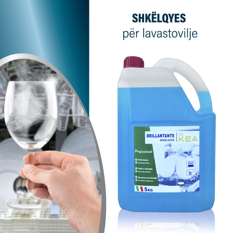 KEA Shkëlqyes – Detergjent profesional për tharje dhe ndriçim të enëve - Image 2
