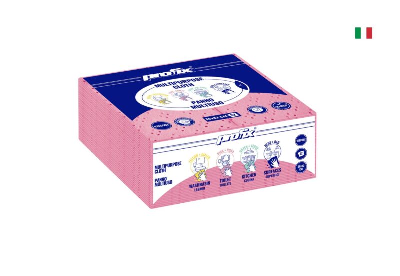 Pëlhurë pastrimi PROFIX – Magenta Z – 32×36 cm (32 copë × 15 pako) – Kodi H066908I