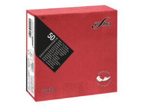 Peceta INFIBRA – Rosso – 33×33 cm, 2 shtresa (50 copë × 18 pako) – Kodi I-0297N