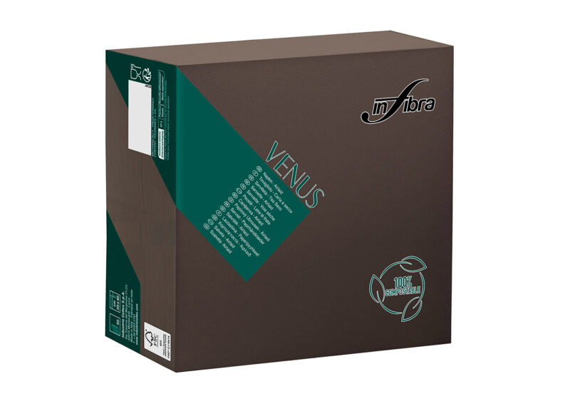 Pecetë dekorative INFIBRA VENUS – Cacao – 39×39 cm (50 copë × 16 pako) – Kodi I-1905