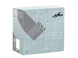 Peceta tavoline – INFIBRA VENUS– Lin Blu Ottanio – 39×39 cm (50 copë × 15 pako) – Kodi I-1916