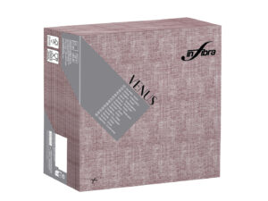 Peceta tavoline–INFIBRA VENUS – Trama Bordeaux – 39×39 cm (50 copë × 15 pako) – Kodi I-1922