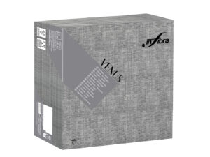 Peceta tavoline -INFIBRA VENUS – Trama Nero – 39×39 cm (50 copë × 15 pako) – Kodi I-1923