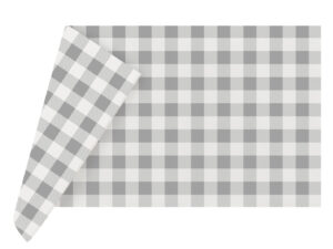 Mbulesë tavoline dekorative INFIBRA VENUS – Vichy Grigio – 100×100 cm (25 copë × 2 pako) – Kodi I-1970