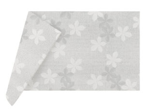 Mbulesa tavoline dekorative INFIBRA VENUS – Fleurs Grigio – 100×100 cm (25 copë × 2 pako) – Kodi I-1979