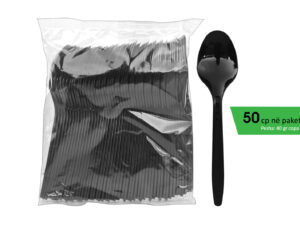 Luge plastike e zezë (pako 50cp)