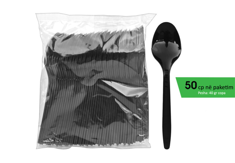 Luge plastike e zezë (pako 50cp)