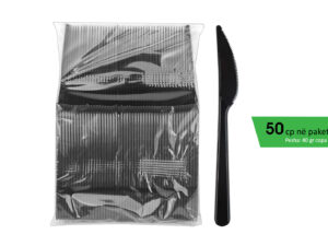 Thikë plastike e zezë (pako 50cp)
