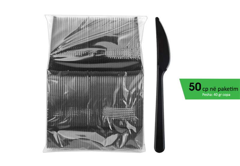 Thikë plastike e zezë (pako 50cp)