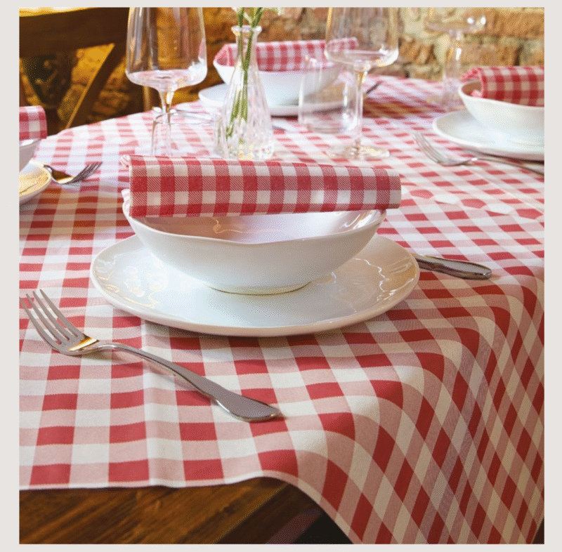 Peceta tavoline – INFIBRA VENUS – Vichy Rosso – 39×39 cm (50 copë × 15 pako) – Kodi I-1911 - Image 2