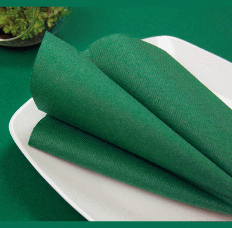 Mbulesë tavoline dekorative INFIBRA VENUS – Verde Foresta – 100×100 cm (25 copë × 4 pako) – Kodi I-1963 - Image 2