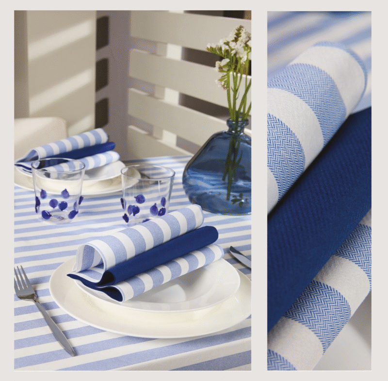 Peceta tavoline – INFIBRA VENUS– Chevron Blu – 39×39 cm (50 copë × 15 pako) – Kodi I-1913 - Image 2