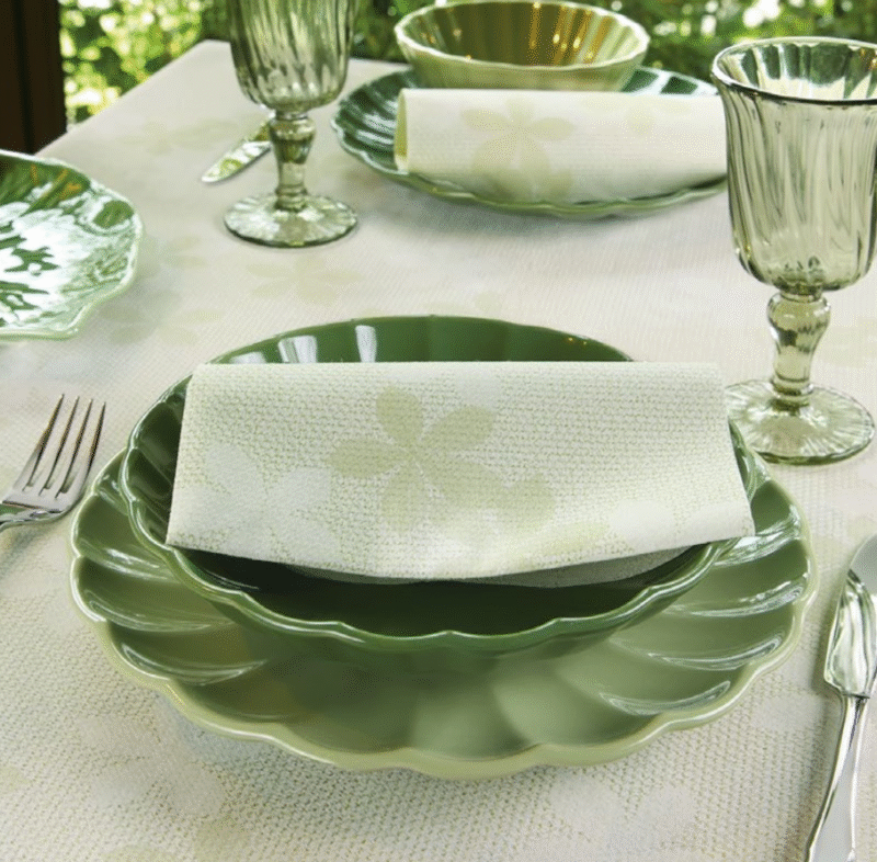 Peceta tavoline VENUS –INFIBRA VENUS – Fleurs Verde – 39×39 cm (50 copë × 15 pako) – Kodi I-1920 - Image 3