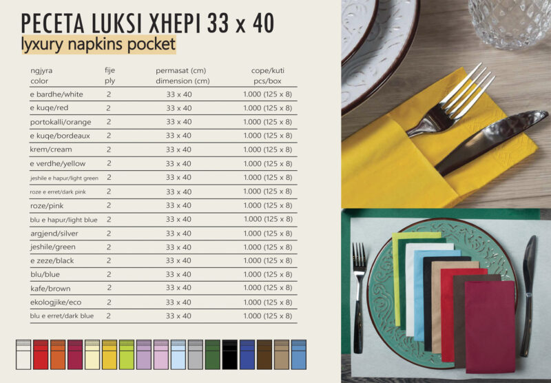 Peceta Luksi xhep 33x40 cm - Image 2