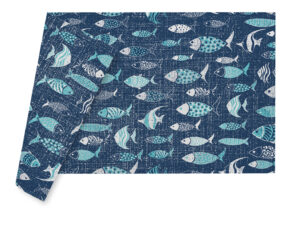 INFIBRA Mbulesë tavoline njëpërdorimshe BLUE FISH Kodi: I-1248N