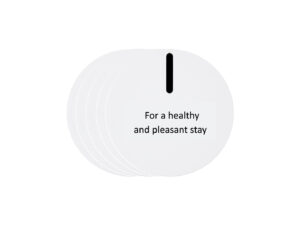 Base for reusable cups and bottles for hospitality use